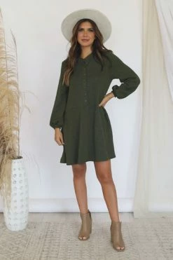 Deals 😉 Pink Lily Lasting Daydream Olive Henley Babydoll Ribbed 👗 Dress ✔️ -Cheap dresses Store 13f48b7c97584eeea9651a5c7ac4ea6f.thumbnail.0000000 530x530