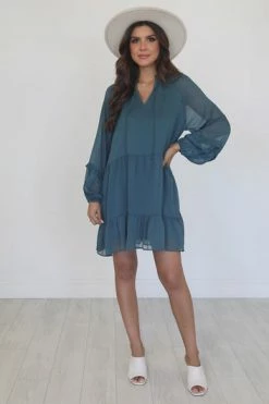 Best Sale 🔔 Pink Lily Happier Than Ever Teal Notched Neckline Mini 👗 Dress FINAL SALE 🎉 -Cheap dresses Store 14a955bb5eae4ad8a5a148ef6aa2517d.thumbnail.0000000000 530x530