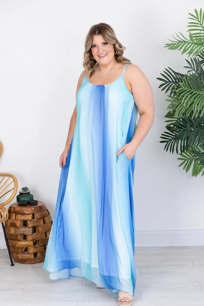 Cheapest π― Pink Lily Oceans Of Love Blue Ombre Maxi π Dress FINAL SALE π 10 Cheapest π― Pink Lily Oceans Of Love Blue Ombre Maxi π Dress FINAL SALE π - Image 10