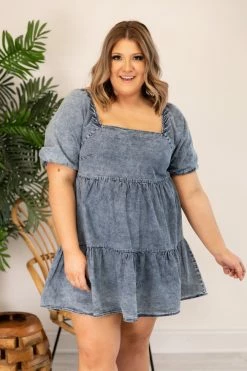 Best reviews of 🔥 Pink Lily Countryside Daydream Chambray 👗 Dress FINAL SALE 💯 -Cheap dresses Store 169026 11 650x