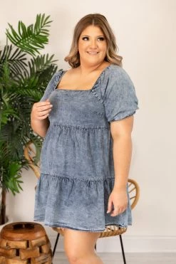 Best reviews of 🔥 Pink Lily Countryside Daydream Chambray 👗 Dress FINAL SALE 💯 -Cheap dresses Store 169026 13 650x
