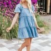 Best reviews of 🔥 Pink Lily Countryside Daydream Chambray 👗 Dress FINAL SALE 💯