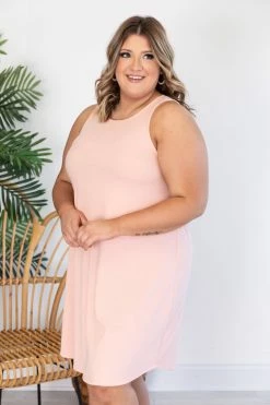 Budget 🔥 Pink Lily Unbreakable Love Peach Ribbed Tank 👗 Dress FINAL SALE 🌟 -Cheap dresses Store 169040 4 75de2c1a 6c94 4644 8f71 935f57827b1b 650x