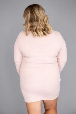 Coupon 🛒 Pink Lily Committed To You Bodycon Blush 👗 Dress FINAL SALE 😀 -Cheap dresses Store 170302 13 650x