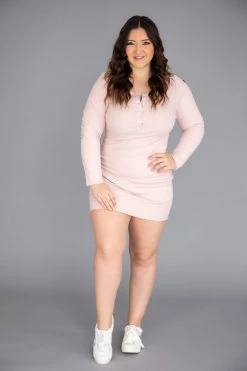 Coupon 🛒 Pink Lily Committed To You Bodycon Blush 👗 Dress FINAL SALE 😀 -Cheap dresses Store 170302 14 650x