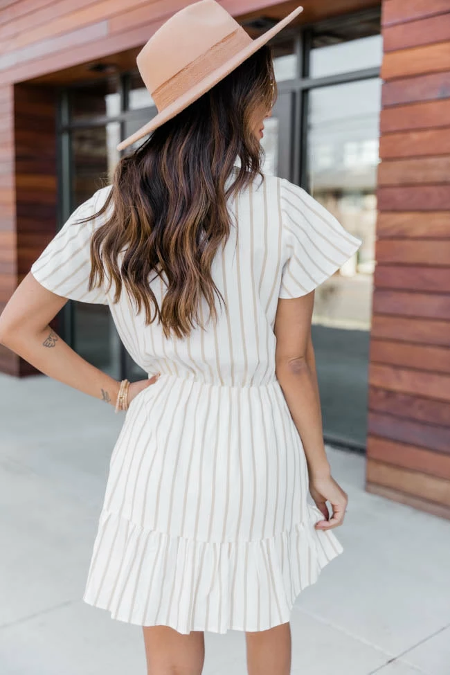 Best deal π Pink Lily Treasure My Love Striped Taupe π Dress FINAL SALE π 8 Best deal π Pink Lily Treasure My Love Striped Taupe π Dress FINAL SALE π - Image 8