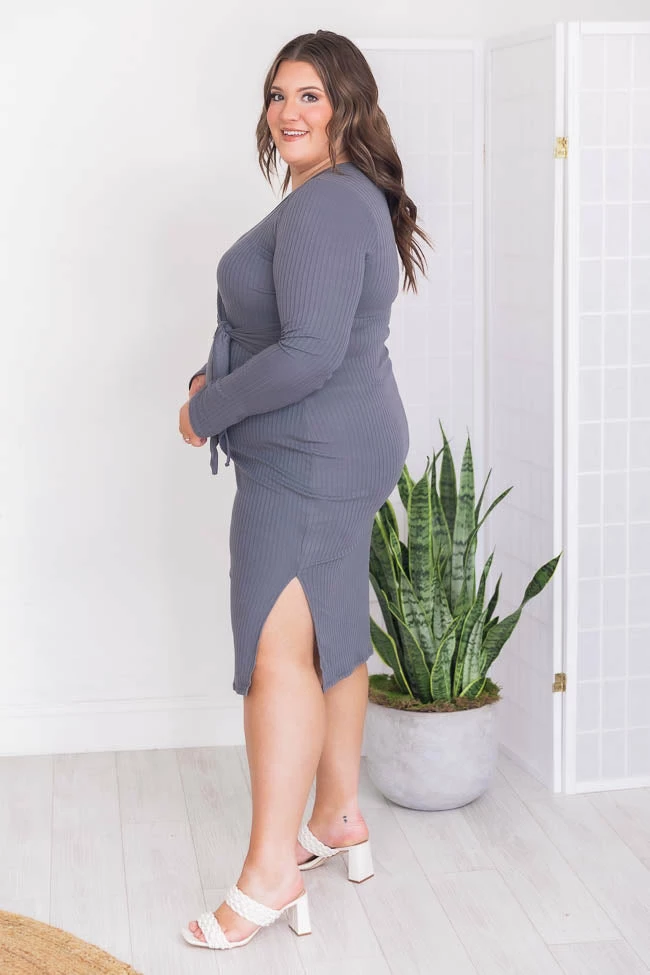 Outlet βοΈ Pink Lily Daring Heart Ribbed Midi Grey π Dress π 13 Outlet βοΈ Pink Lily Daring Heart Ribbed Midi Grey π Dress π - Image 13