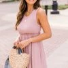 Top 10 ✨ Pink Lily Admire Your Beauty Mauve Ribbed Tank 👗 Dress FINAL SALE 🥰
