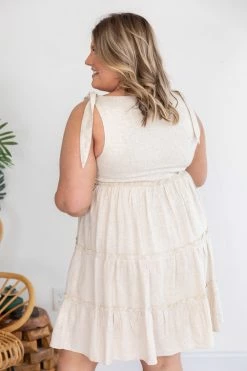 Deals 🎉 Pink Lily Traveling Countryside Tiered Beige Babydoll 👗 Dress FINAL SALE ❤️ -Cheap dresses Store 172786 1 650x