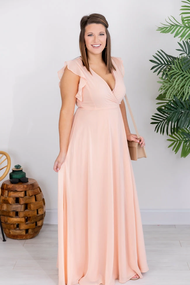 Budget π Pink Lily Sweet Magnolias Wrap Maxi Peach π Dress FINAL SALE π 9 Budget π Pink Lily Sweet Magnolias Wrap Maxi Peach π Dress FINAL SALE π - Image 9