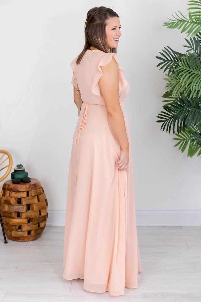 Budget π Pink Lily Sweet Magnolias Wrap Maxi Peach π Dress FINAL SALE π 10 Budget π Pink Lily Sweet Magnolias Wrap Maxi Peach π Dress FINAL SALE π - Image 10