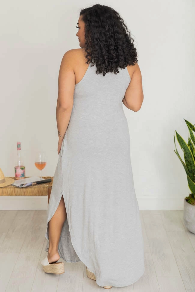 Top 10 𧨠Pink Lily Who I'm Supposed To Be Maxi Grey Tank π Dress FINAL SALE 𧨠11 Top 10 𧨠Pink Lily Who I'm Supposed To Be Maxi Grey Tank π Dress FINAL SALE 𧨠- Image 11