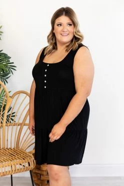 Outlet π Pink Lily Endless Ideas Black Babydoll Knit Tank π Dress FINAL SALE β 35 Outlet π Pink Lily Endless Ideas Black Babydoll Knit Tank π Dress FINAL SALE β -Cheap dresses Store 173262 17 650x