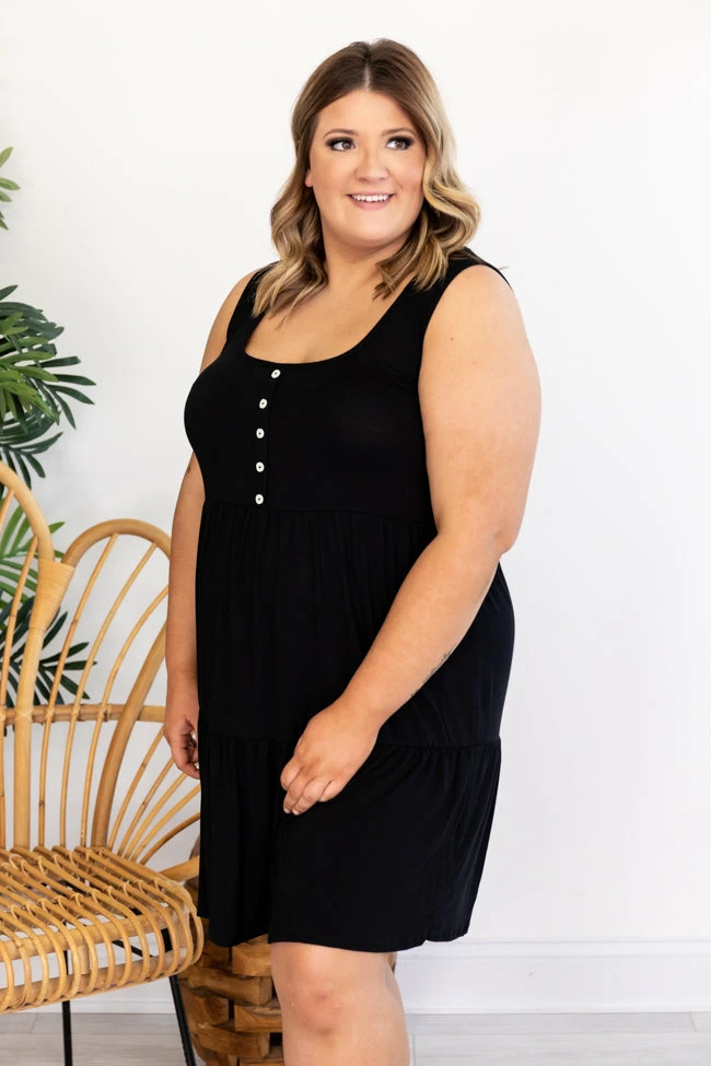 Outlet π Pink Lily Endless Ideas Black Babydoll Knit Tank π Dress FINAL SALE β 17 Outlet π Pink Lily Endless Ideas Black Babydoll Knit Tank π Dress FINAL SALE β - Image 17