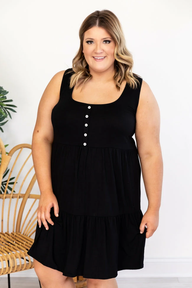 Outlet π Pink Lily Endless Ideas Black Babydoll Knit Tank π Dress FINAL SALE β 18 Outlet π Pink Lily Endless Ideas Black Babydoll Knit Tank π Dress FINAL SALE β - Image 18