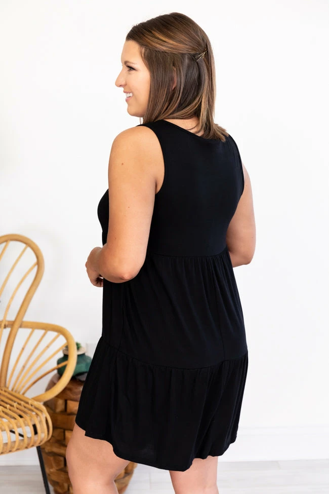 Outlet π Pink Lily Endless Ideas Black Babydoll Knit Tank π Dress FINAL SALE β 11 Outlet π Pink Lily Endless Ideas Black Babydoll Knit Tank π Dress FINAL SALE β - Image 11