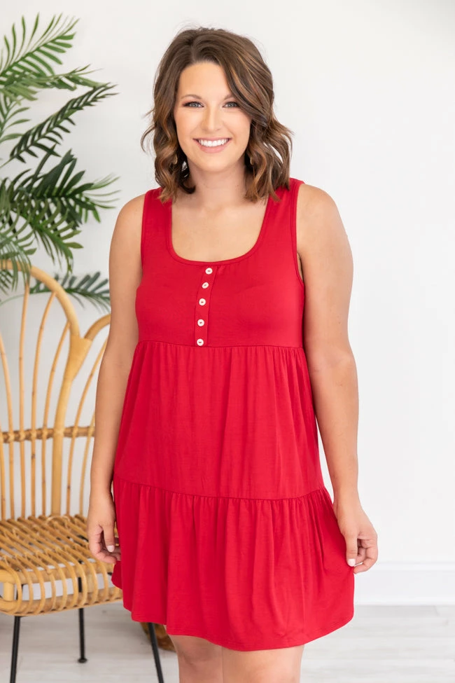 Outlet π Pink Lily Endless Ideas Red Babydoll Knit Tank π Dress FINAL SALE π₯ 13 Outlet π Pink Lily Endless Ideas Red Babydoll Knit Tank π Dress FINAL SALE π₯ - Image 13