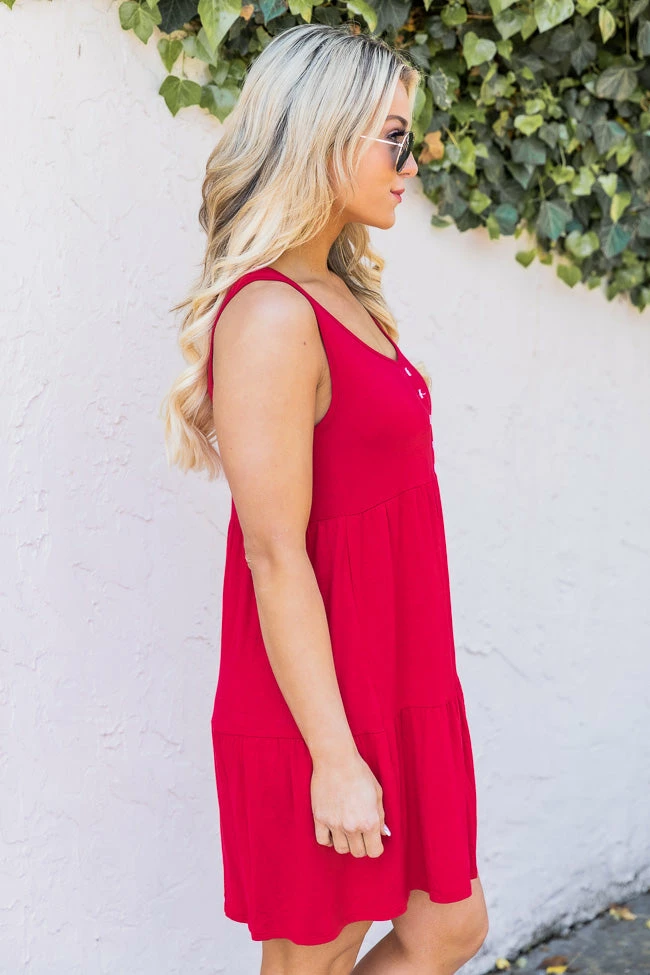 Outlet π Pink Lily Endless Ideas Red Babydoll Knit Tank π Dress FINAL SALE π₯ 6 Outlet π Pink Lily Endless Ideas Red Babydoll Knit Tank π Dress FINAL SALE π₯ - Image 6