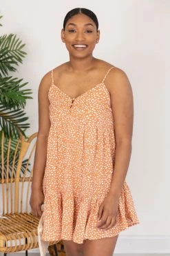 Budget π Pink Lily A π Summer Kiss Tiered Peach Dotted π Dress FINAL SALE π€© 31 Budget π Pink Lily A π Summer Kiss Tiered Peach Dotted π Dress FINAL SALE π€© -Cheap dresses Store 173700 12 650x