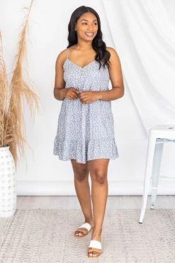 Best Sale 😉 Pink Lily Only Exception Blue Ditsy Floral 👗 Dress FINAL SALE 👏 -Cheap dresses Store 174174 3 650x