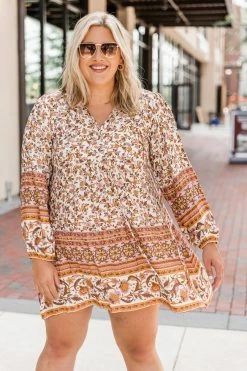 Brand new β Pink Lily Sunset Chaser Orange Printed Mini π Dress π