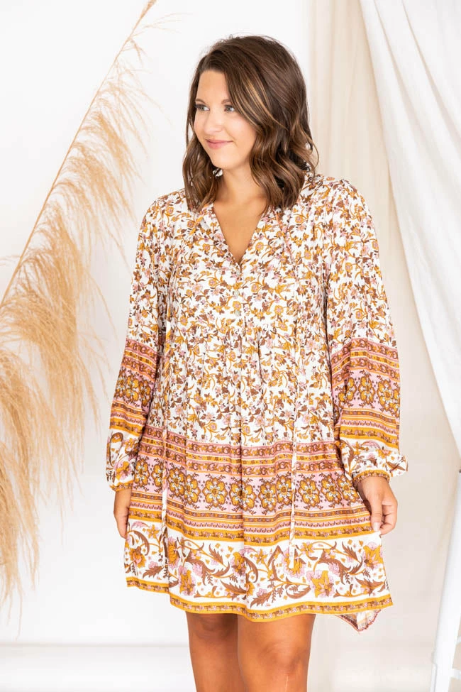 Brand new β Pink Lily Sunset Chaser Orange Printed Mini π Dress π 14 Brand new β Pink Lily Sunset Chaser Orange Printed Mini π Dress π - Image 14