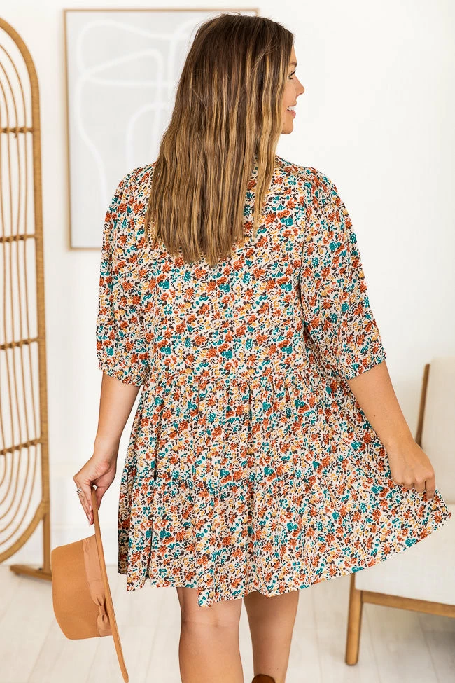 Buy βοΈ Pink Lily Electric Nights Rust Floral Babydoll Mini π Dress π 10 Buy βοΈ Pink Lily Electric Nights Rust Floral Babydoll Mini π Dress π - Image 10