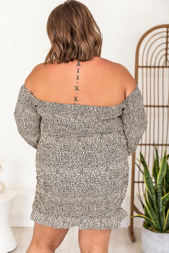 Best deal π Pink Lily Maybe Tomorrow Ivory/Black Smocked Animal Print π Dress π 18 Best deal π Pink Lily Maybe Tomorrow Ivory/Black Smocked Animal Print π Dress π - Image 18