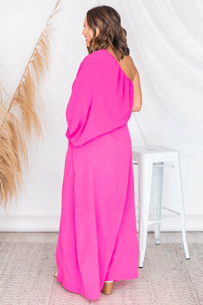 Flash Sale π Pink Lily Found My Forever Pink One Shoulder Maxi π Dress π 7 Flash Sale π Pink Lily Found My Forever Pink One Shoulder Maxi π Dress π - Image 7
