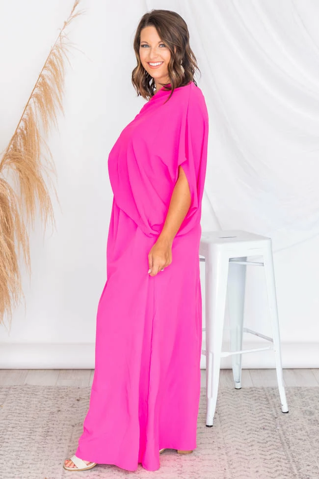 Flash Sale π Pink Lily Found My Forever Pink One Shoulder Maxi π Dress π 6 Flash Sale π Pink Lily Found My Forever Pink One Shoulder Maxi π Dress π - Image 6