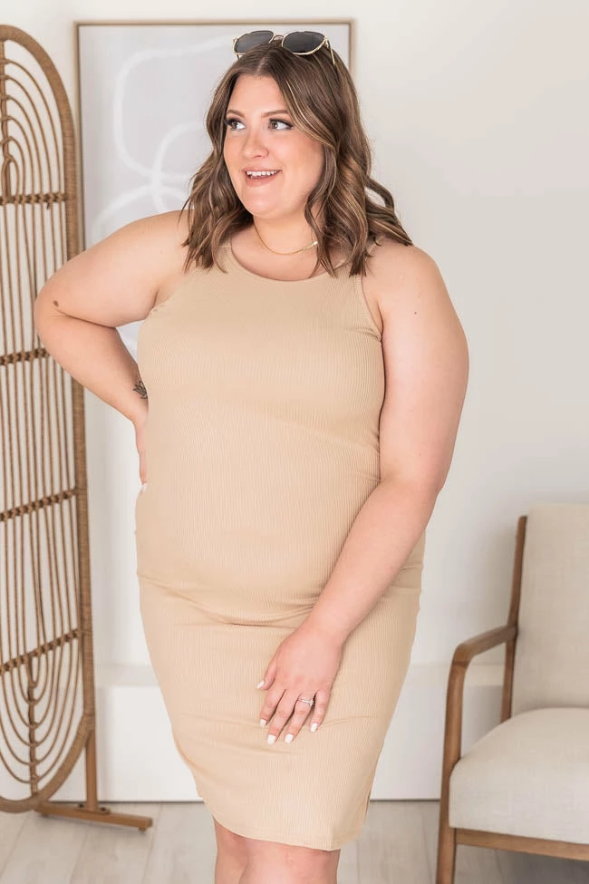 Best deal β Pink Lily A Loving Endeavor Ribbed Midi Beige Tank π Dress FINAL SALE π 18 Best deal β Pink Lily A Loving Endeavor Ribbed Midi Beige Tank π Dress FINAL SALE π - Image 18