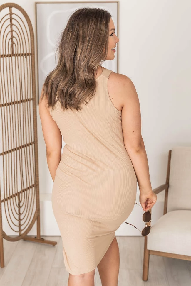Best deal β Pink Lily A Loving Endeavor Ribbed Midi Beige Tank π Dress FINAL SALE π 10 Best deal β Pink Lily A Loving Endeavor Ribbed Midi Beige Tank π Dress FINAL SALE π - Image 10