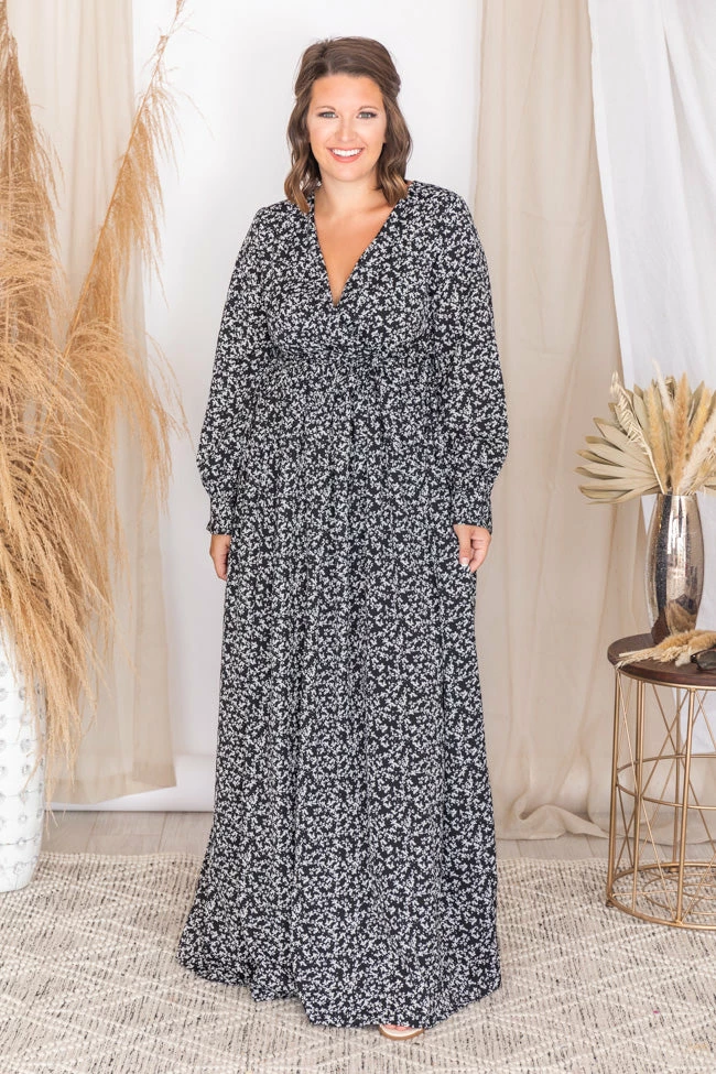 Wholesale π Pink Lily Stealing The Night Black Floral Maxi π Dress FINAL SALE π 10 Wholesale π Pink Lily Stealing The Night Black Floral Maxi π Dress FINAL SALE π - Image 10