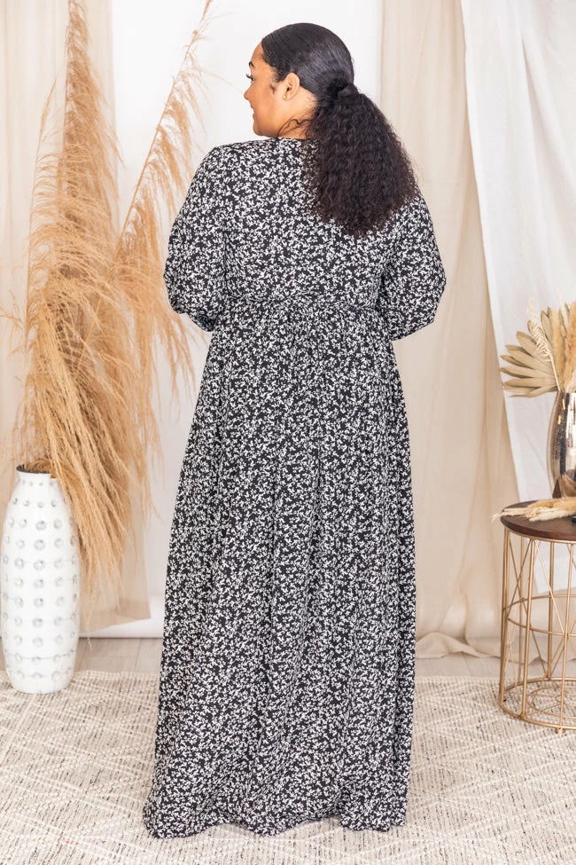 Wholesale π Pink Lily Stealing The Night Black Floral Maxi π Dress FINAL SALE π 15 Wholesale π Pink Lily Stealing The Night Black Floral Maxi π Dress FINAL SALE π - Image 15