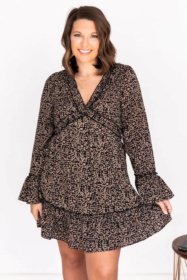 Budget π Pink Lily All Night Romance Black Ruffle Printed π Dress π₯ 13 Budget π Pink Lily All Night Romance Black Ruffle Printed π Dress π₯ - Image 13