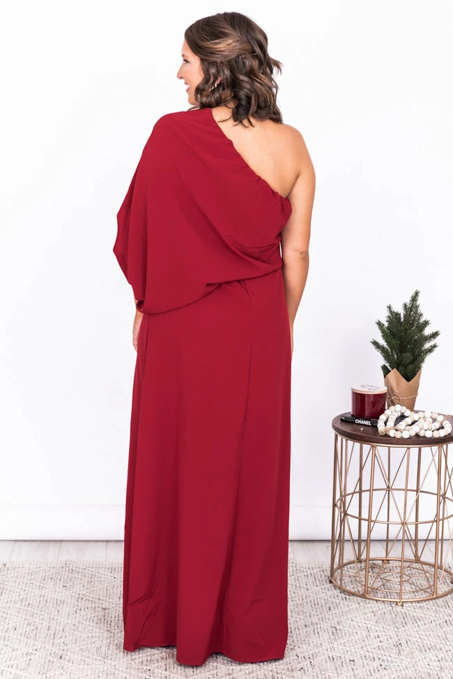 Top 10 𧨠Pink Lily Found My Forever Burgundy One Shoulder Maxi π Dress FINAL SALE β 7 Top 10 𧨠Pink Lily Found My Forever Burgundy One Shoulder Maxi π Dress FINAL SALE β - Image 7
