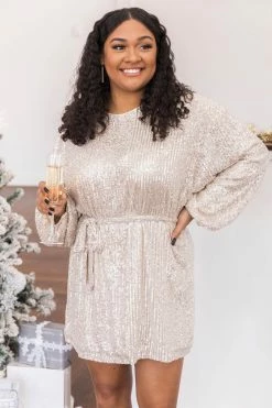 Top 10 🤩 Pink Lily Plan A Date Beige Balloon Sleeve Belted Sequin 👗 Dress FINAL SALE 🤩 -Cheap dresses Store 178032 177728 lyla 176790 togetherafterall 176774 bringthepartyring 10 650x