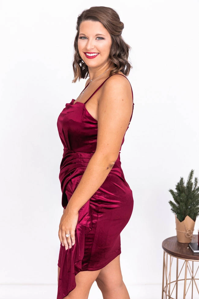 Promo β Pink Lily Everybody You Know Burgundy Velvet Tie Waist Mini π Dress FINAL SALE β 17 Promo β Pink Lily Everybody You Know Burgundy Velvet Tie Waist Mini π Dress FINAL SALE β - Image 17