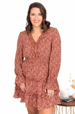 Wholesale π€© Pink Lily Ready For Tomorrow Spotted Rust Ruffle Mini π Dress βοΈ 25 Wholesale π€© Pink Lily Ready For Tomorrow Spotted Rust Ruffle Mini π Dress βοΈ -Cheap dresses Store 178572 3 650x