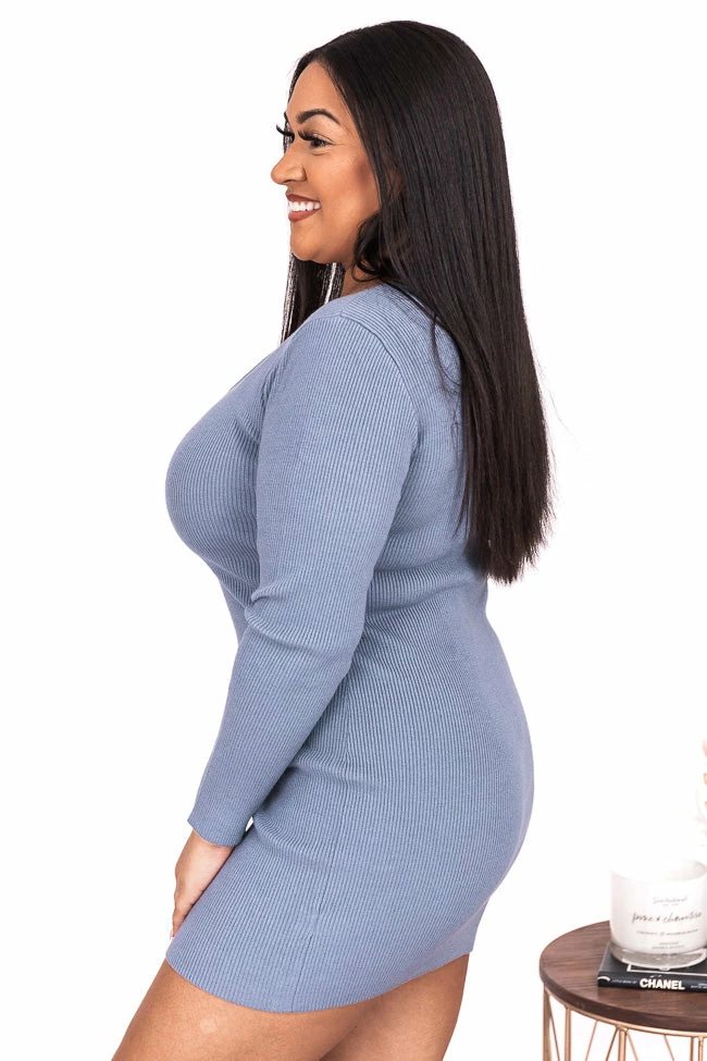 Discount βοΈ Pink Lily Stay Holding On Blue Ribbed Henley Mini π Dress FINAL SALE π 11 Discount βοΈ Pink Lily Stay Holding On Blue Ribbed Henley Mini π Dress FINAL SALE π - Image 11