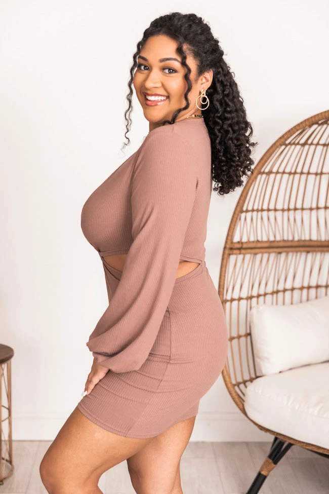 Best Pirce π Pink Lily Opening Act Mocha Ring Cutout Mini π Dress FINAL SALE 𧨠8 Best Pirce π Pink Lily Opening Act Mocha Ring Cutout Mini π Dress FINAL SALE 𧨠- Image 8