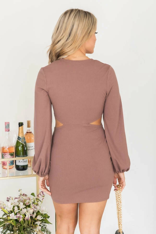 Best Pirce π Pink Lily Opening Act Mocha Ring Cutout Mini π Dress FINAL SALE 𧨠5 Best Pirce π Pink Lily Opening Act Mocha Ring Cutout Mini π Dress FINAL SALE 𧨠- Image 5