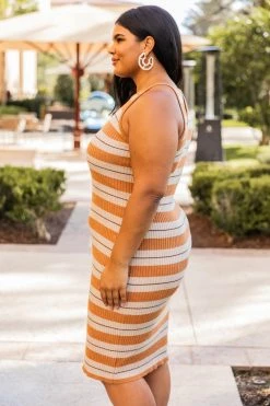 Best Sale 😉 Pink Lily Trip Around The Sun Camel Striped Midi Sweater 👗 Dress FINAL SALE 👍 -Cheap dresses Store 180224 triparoundthesun 179410 brendabrown 173176 lifetimeofmagic 6 650x