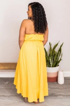 Best Pirce β Pink Lily Marigold Sunset Yellow Strapless Button Detail Midi π Dress FINAL SALE π 35 Best Pirce β Pink Lily Marigold Sunset Yellow Strapless Button Detail Midi π Dress FINAL SALE π -Cheap dresses Store 180278 1 650x