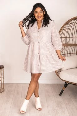 Best Pirce π Pink Lily From Now On Taupe Striped Button Front π Dress π 21 Best Pirce π Pink Lily From Now On Taupe Striped Button Front π Dress π -Cheap dresses Store 180588 2 5748ee79 2a04 4024 96da 0017e6338ba4 650x