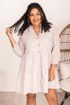 Best Pirce π Pink Lily From Now On Taupe Striped Button Front π Dress π 22 Best Pirce π Pink Lily From Now On Taupe Striped Button Front π Dress π -Cheap dresses Store 180588 6 885f0458 80fc 48f1 8244 0b842a55b57a 650x