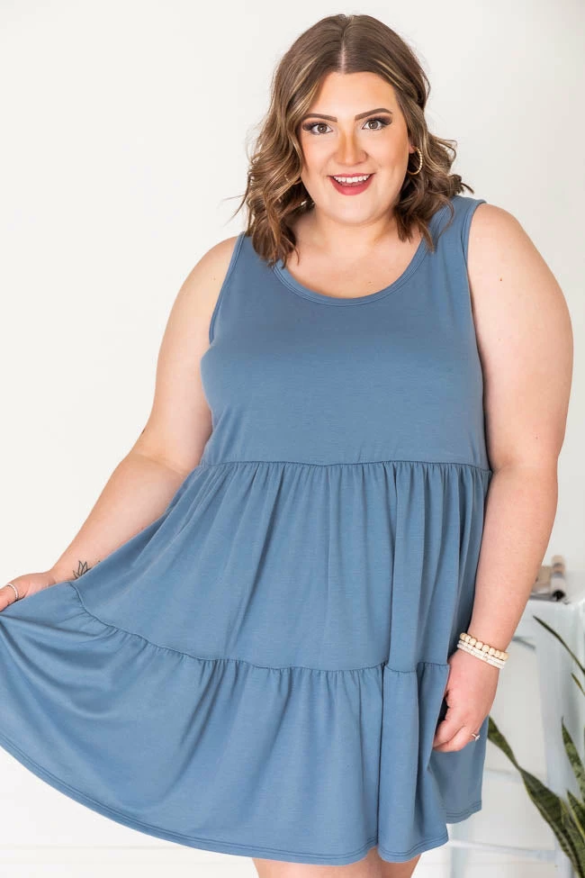 Deals π₯° Pink Lily Stay Longer Blue Tiered Tank π Dress FINAL SALE π₯° 16 Deals π₯° Pink Lily Stay Longer Blue Tiered Tank π Dress FINAL SALE π₯° - Image 16