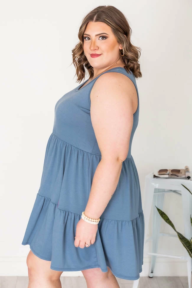 Deals π₯° Pink Lily Stay Longer Blue Tiered Tank π Dress FINAL SALE π₯° 17 Deals π₯° Pink Lily Stay Longer Blue Tiered Tank π Dress FINAL SALE π₯° - Image 17