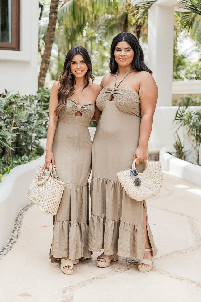 Best Pirce π Pink Lily Await Fate Olive Halter Neck Smocked Bust Maxi π Dress FINAL SALE β€οΈ 1 Best Pirce π Pink Lily Await Fate Olive Halter Neck Smocked Bust Maxi π Dress FINAL SALE β€οΈ