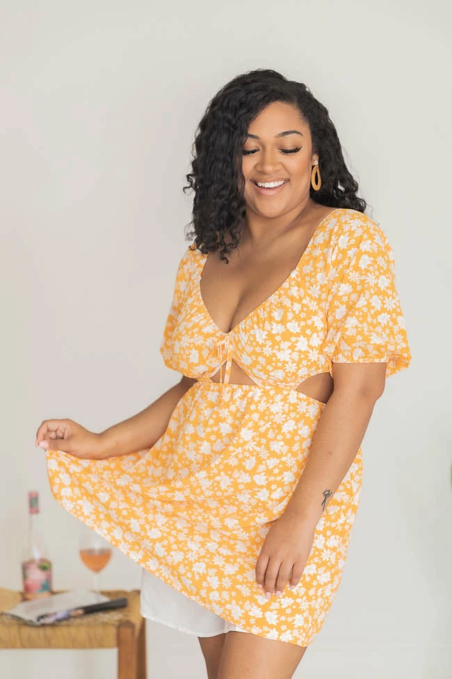 Top 10 π₯° Pink Lily π Summer Hideaway Orange Side Cutout Floral π Dress FINAL SALE β 11 Top 10 π₯° Pink Lily π Summer Hideaway Orange Side Cutout Floral π Dress FINAL SALE β - Image 11